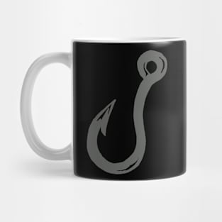 Gray Fish Hook Mug